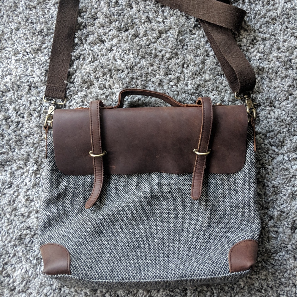 Rare Anthropologie Messenger Bag